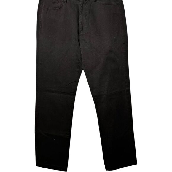 Zara Man Black Chino Pants Size 31 Cotton Textured Classic Closet Staple - Picture 3 of 9